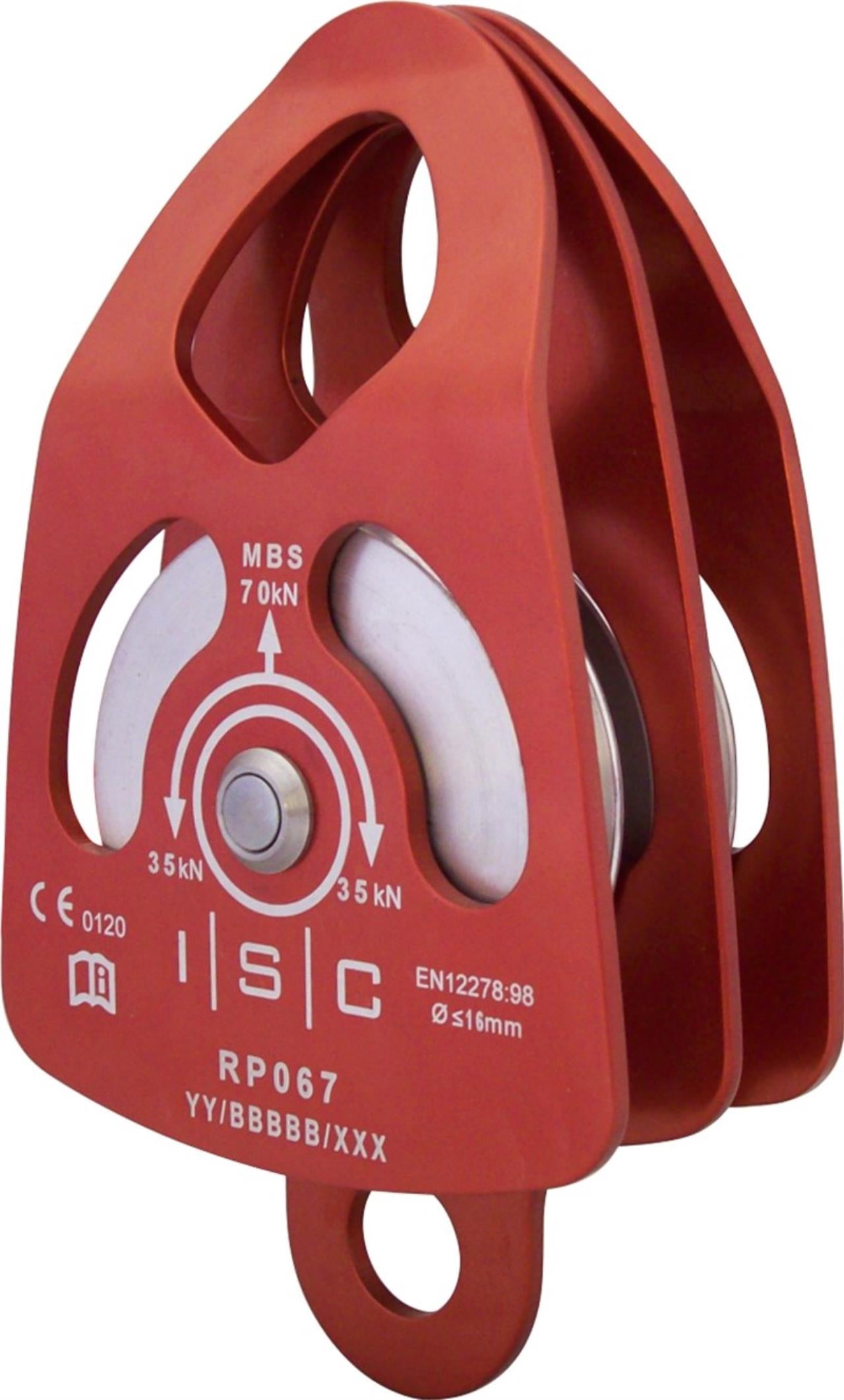 ISC DOUBLE PULLEY FOR 16MM ROPE