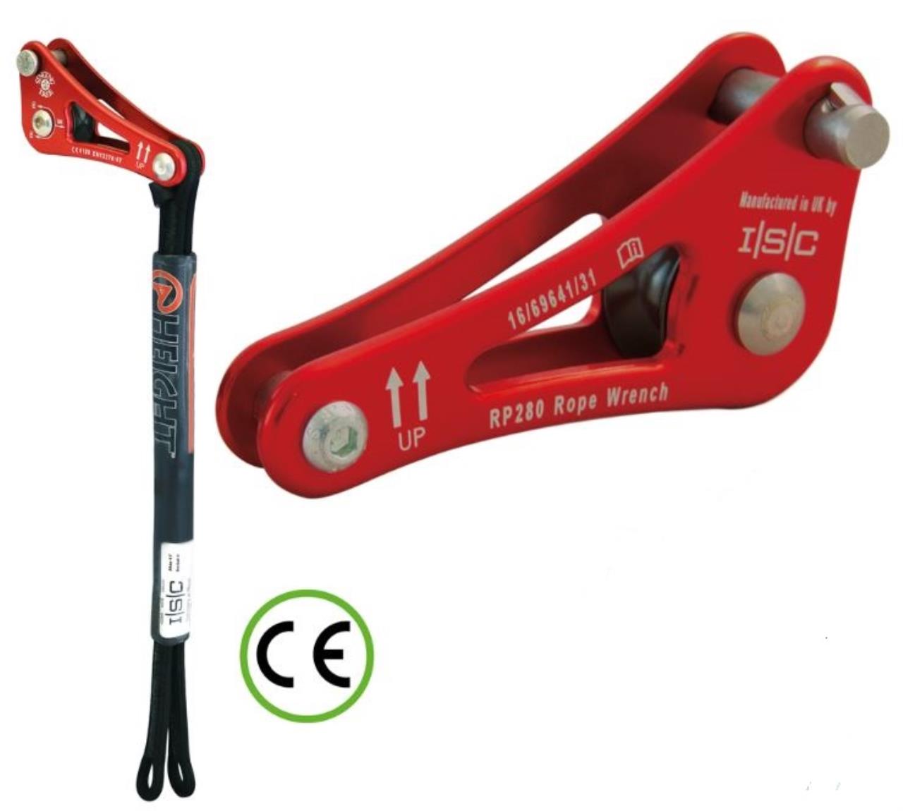 ISC ROPE WRENCH WITH DOUBLE TETHER RED