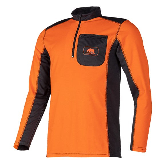 TECHNICAL T-SHIRT LONG SLEEVE ORANGE/GREY